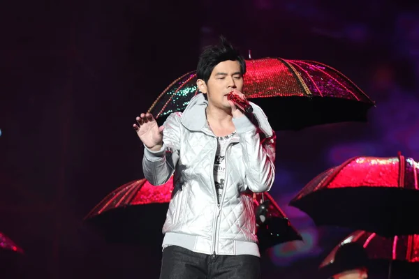Cantante Taiwanés Jay Chou Realiza Concierto Guangzhou Provincia Guangdong China — Foto de Stock