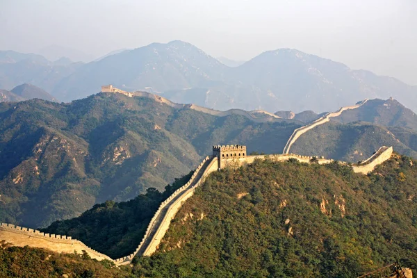 Landschap Van Badaling Grote Muur Peking China September 2006 — Stockfoto