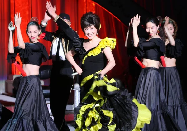 Cantante Japonesa Sachiko Kobayashi Centro Actúa Durante Concierto Taipei Taiwán — Foto de Stock