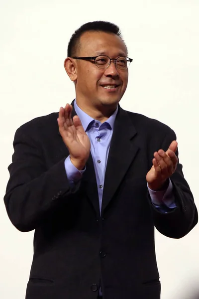 Čínský Režisér Herec Jiang Wen Účastní Setkání Ventilátor Pro Jeho — Stock fotografie