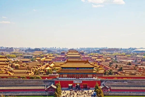 2013年11月3日 中国北京故宫博物院 又称紫禁城 的全景 — 图库照片