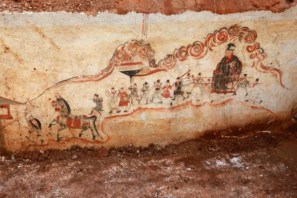 Blick Auf Eines Der Gemälde Der Ming Dynastie Das Buddha — Stockfoto