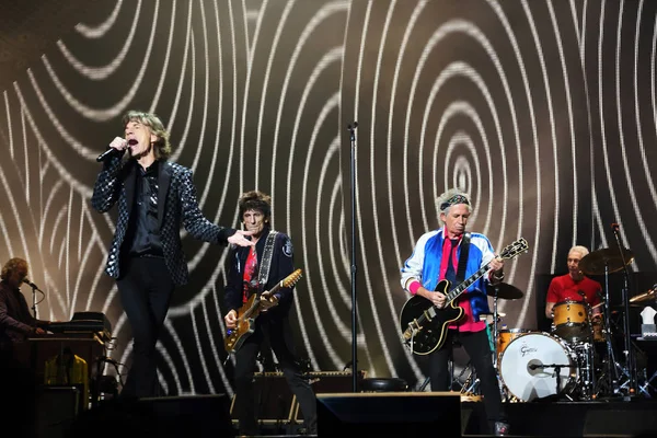 Los Miembros Banda Rock Inglesa Rolling Stones Presentan Concierto Gira —  Fotos de Stock