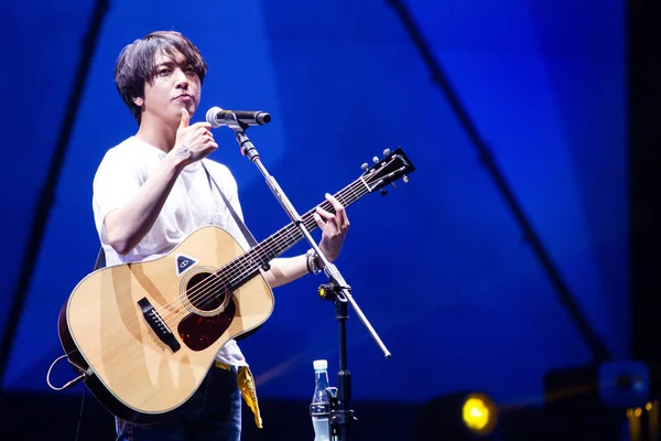 Banda Surcoreana Cnblue Actúa Concierto Nanjing Gira 2014 Cnblue Cant — Foto de Stock