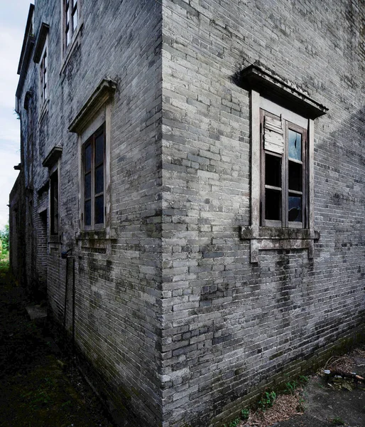Вид Заброшенного Дома Пустой Канадской Деревне Кайпин Город Цзянмэнь Южная — стоковое фото