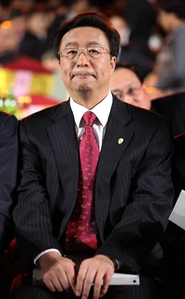 Sun Zhaoxue Entonces Presidente Presidente China National Gold Group Corporation — Foto de Stock