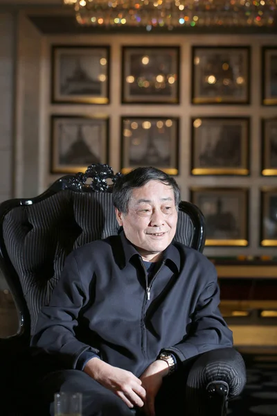 Zong Qinghou Presidente Del Grupo Wahaha Fotografiado Durante Una Entrevista —  Fotos de Stock