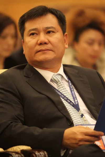 Zhang Jindong Chairman Suning Appliance Ltd Attends Global Ceo Conference — Stock Photo, Image