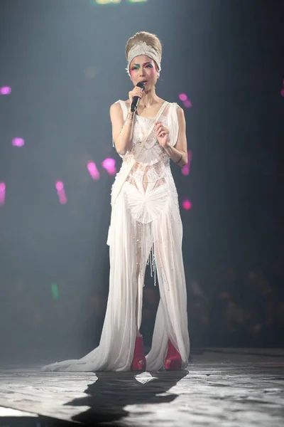 Hong Kong Sängerin Sammi Cheng Tritt Während Ihres Konzerts Hong — Stockfoto