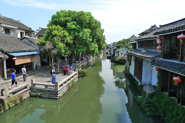 Vista Vila Xidi Condado Yixian Cidade Huangshan Leste Província Chinas — Fotografia de Stock