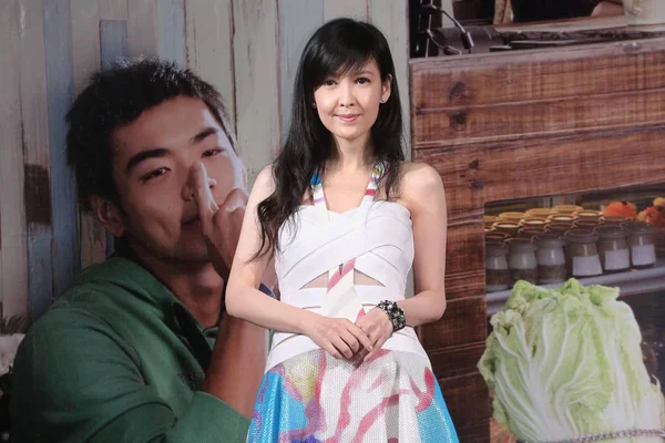 Actrice Hongkongaise Vivian Chow Pose Lors Une Conférence Presse Pour — Photo