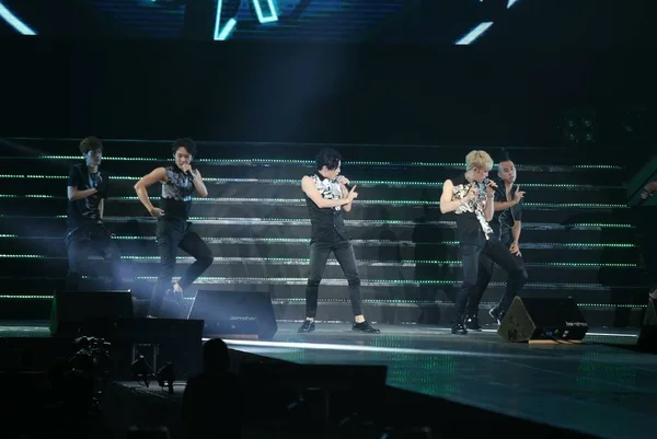 Boy Group Sud Coréen Jyj Produit Lors Concert Leur Tournée — Photo