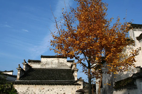 2010年11月18日 中国东部安徽省黄山市易县西地村传统建筑景观 — 图库照片