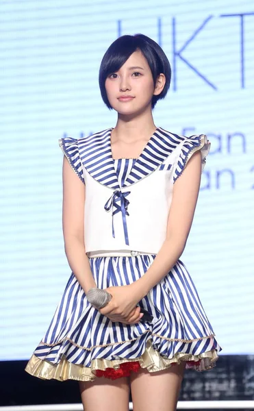 Haruka Kodama Von Der Japanischen Idol Group Hkt48 Posiert Während — Stockfoto