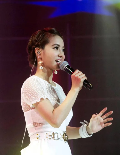 Penyanyi Taiwan Jolin Tsai Tampil Sebuah Gala Bintang Tiongkok Korea — Stok Foto