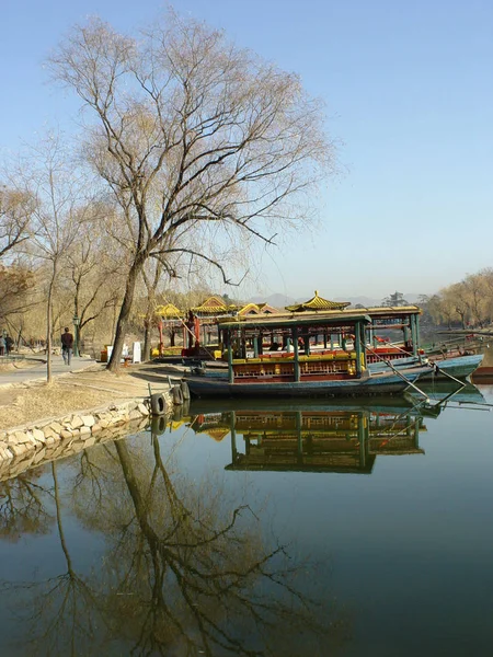 Hajók Horgonyzó Mellett Chengde Mountain Resort Ban Chengde City Észak — Stock Fotó