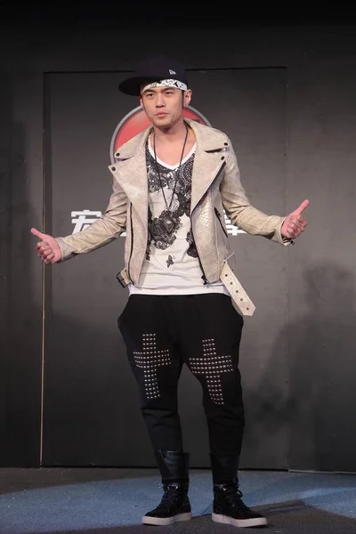 Chanteur Acteur Taïwanais Jay Chou Pose Lors Conférence Presse Aeon — Photo