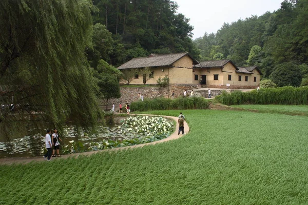 Turistas Visitam Antiga Residência Mao Zedong Cidade Shaoshan Província Central — Fotografia de Stock