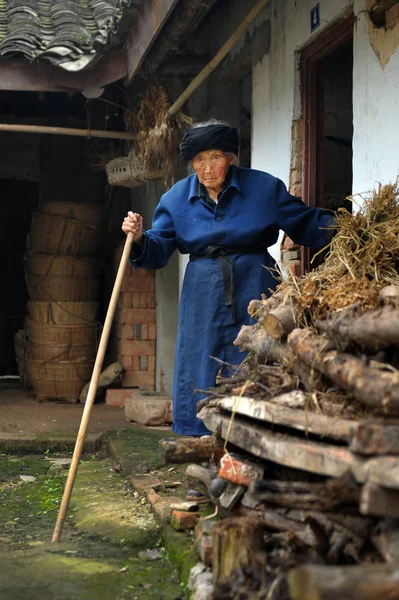 Suqing 115 Yaşındaki Kadın Yakında Dönecek 116 Dünyanın Yaşlı Kişi — Stok fotoğraf