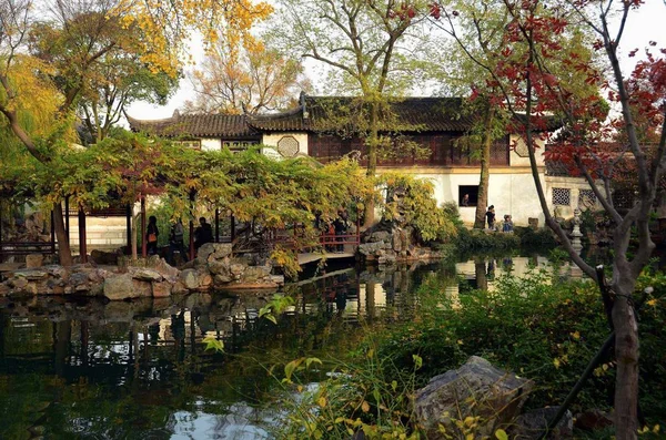 Vista Jardim Lingering Jardim Liuyuan Jardins Clássicos Suzhou Cidade Suzhou — Fotografia de Stock