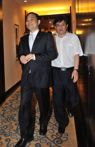 Shufu Izquierda Presidente Geely Automobile Holding Ltd Llega Shangri Hotel —  Fotos de Stock