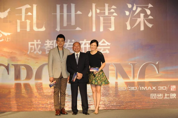 Van Links Chinese Acteur Tong Dawei Regisseur John Woo Chinese — Stockfoto