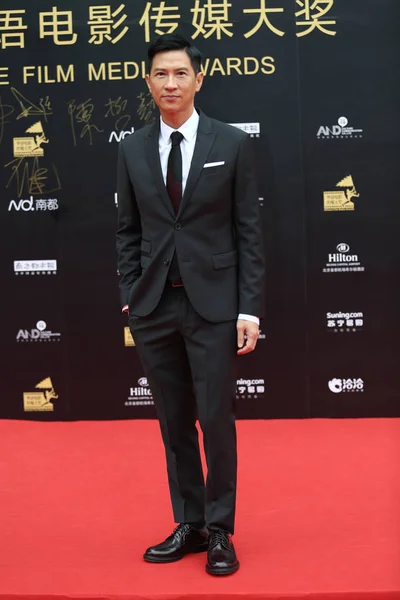 Actor Hong Kong Nick Cheung Posa Alfombra Roja Para Los — Foto de Stock