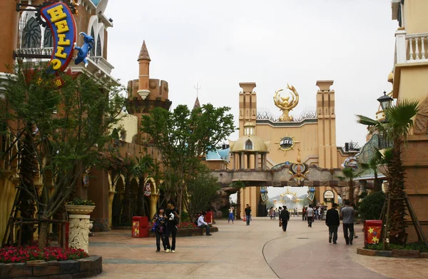 Weergave Van Joyland Amusement Park Changzhou Oosten Chinas Oostelijke Provincie — Stockfoto