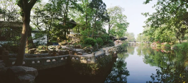 Tekintettel Szerény Adminisztrátor Garden Vagy Zhuozhengyuan Guarden Klasszikus Kertek Suzhou — Stock Fotó