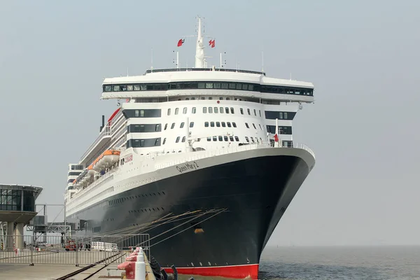 Queen Mary Самый Дорогой Океанский Лайнер Класса Люкс Построенный Сих — стоковое фото