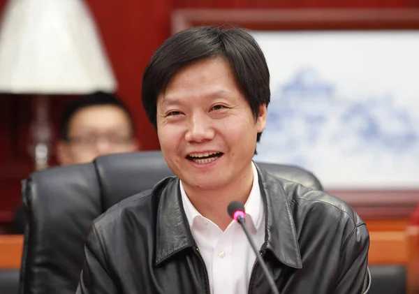 Lei Jun Elnök Ceo Ból Xiaomi Technológia Elnök Kingsoft Corp — Stock Fotó