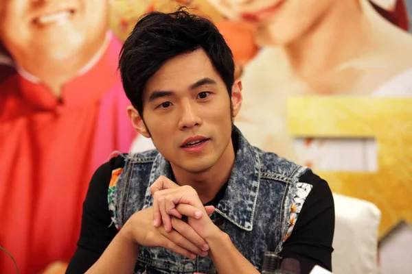 Taiwanese Singer Director Jay Chou Speaks Press Conference His New — Stock Photo, Image
