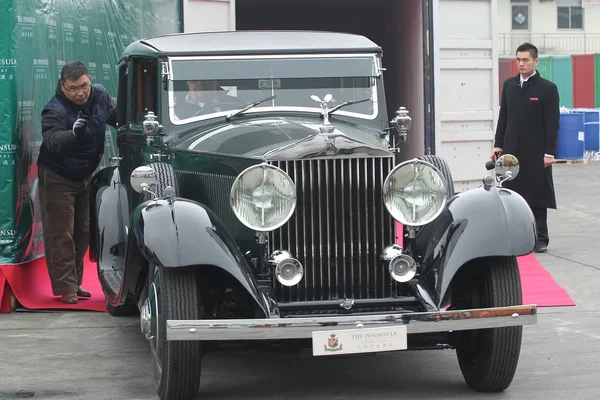 Birleşik Krallık Kraliçesi Elizabeth Tarafından Tercih Edilen 1934 Rolls Royce — Stok fotoğraf