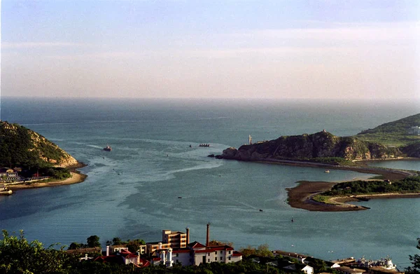 Vista Del Puerto Lvshun También Conocido Como Lvshunkou Port Arthur —  Fotos de Stock