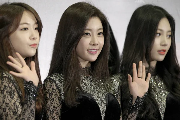 Membros Girl Group Sul Coreano Girl Day Posam Durante Uma — Fotografia de Stock