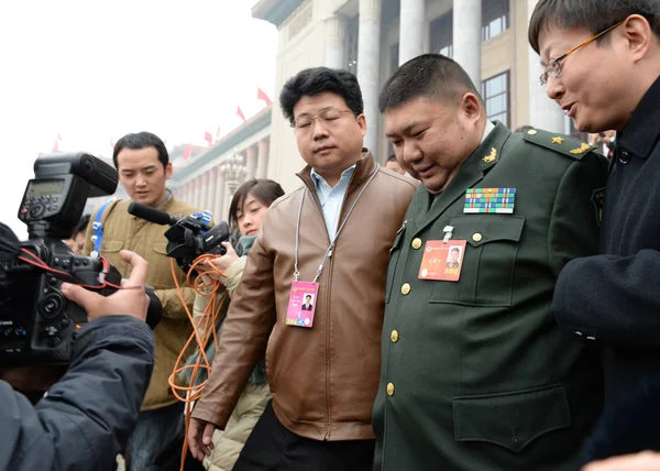 General Chino Mao Xinyu Segundo Derecha Nieto Mao Zedong Seguido —  Fotos de Stock