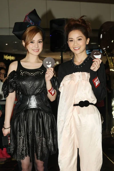 Gillian Chung Charlene Choi Del Dúo Femenino Twins Hong Kong — Foto de Stock