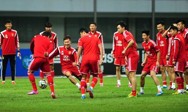 Players Chinese National Mens Football Team Take Part Training Session — Stock Photo, Image