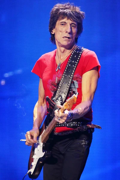 Ronnie Wood English Rock Band Rolling Stones Performs Concert World — Stock Photo, Image