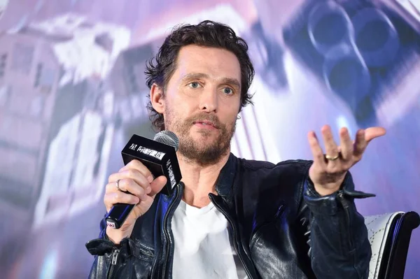 American Actor Matthew Mcconaughey Speaks Press Conference His New Movie — Stock Photo, Image