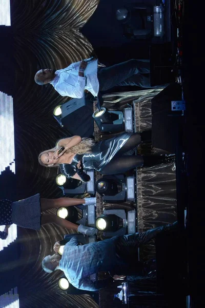 Amerikaans Zanger Mariah Carey Voert Tijdens Haar Concert Taipei Taiwan — Stockfoto