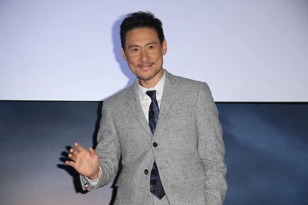 Cantante Hong Kong Jacky Cheung Ondea Durante Estreno Exclusivo Asia — Foto de Stock