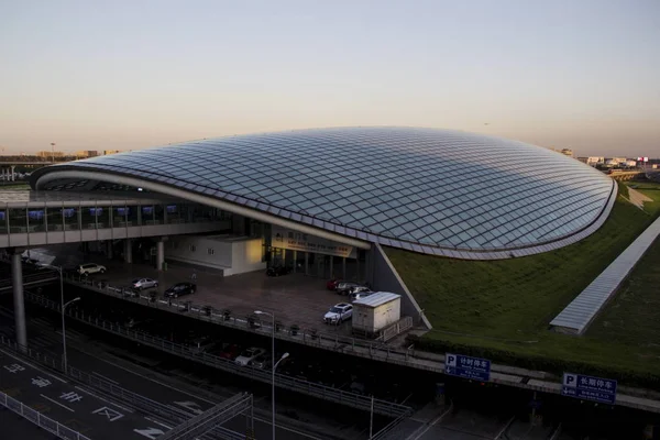 Pekin Capital Uluslararası Havaalanı Terminal Metro Istasyonunun Görünümü Çin Temmuz — Stok fotoğraf