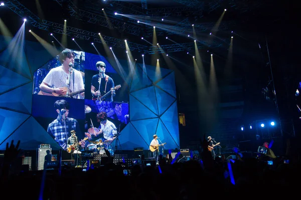 Güney Koreli Grup Cnblue Nanjing Konserinde Gerçekleştirir — Stok fotoğraf