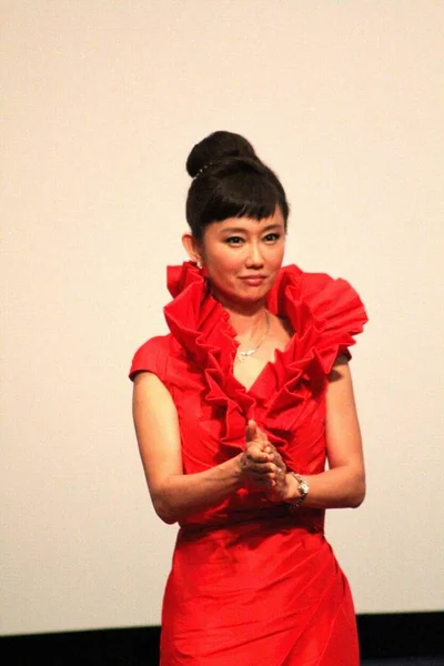 Cantante Actriz Japonesa Youki Kudoh Asiste Ceremonia Apertura Japan Film —  Fotos de Stock