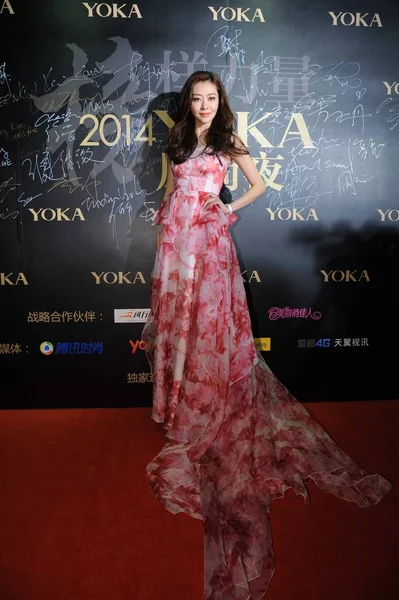Hong Kong Modell Színésznő Lynn Hung Jelent Vörös Szőnyegen Érkezik — Stock Fotó