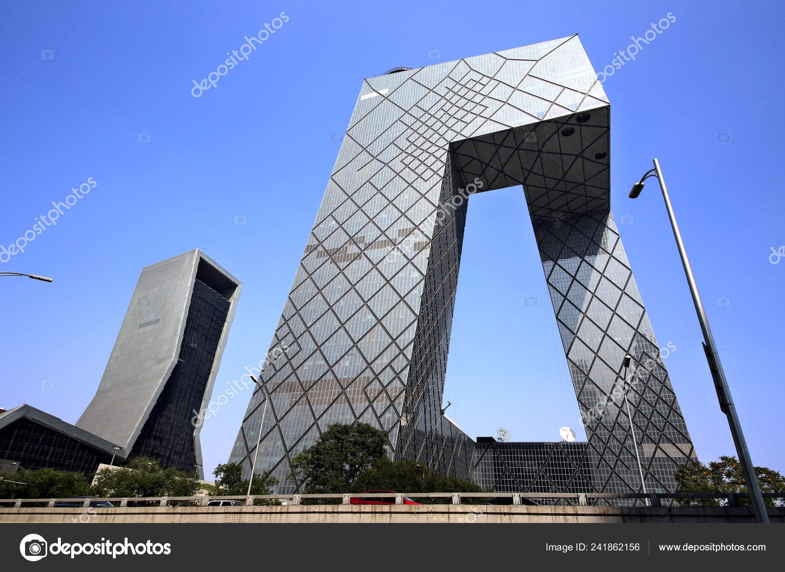 File View Pants Shaped Building New Cctv Tower Beijing China Stock Editorial Photo C Chinaimages