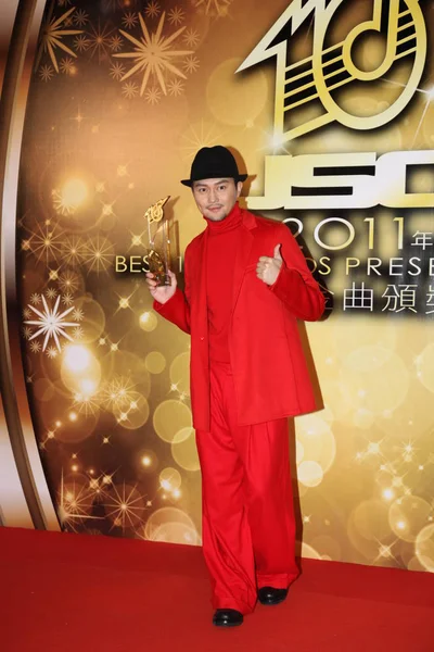 Hong Kong Singer Julian Cheung Poses Music Award Ceremony Hong — Stock Photo, Image