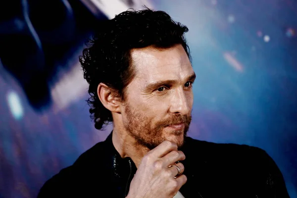 Actor Estadounidense Matthew Mcconaughey Asiste Una Conferencia Prensa Para Estreno —  Fotos de Stock