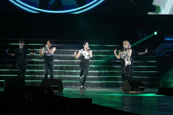 Boy Group Sud Coréen Jyj Produit Lors Concert Leur Tournée — Photo